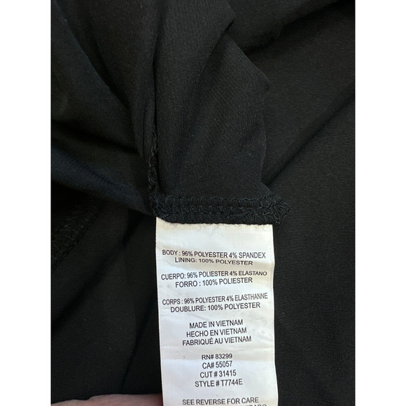 Express Slip Dress Womens Medium Midi Babydoll Black Lace Whimsigoth Witchy Y2K - Picture 10 of 11